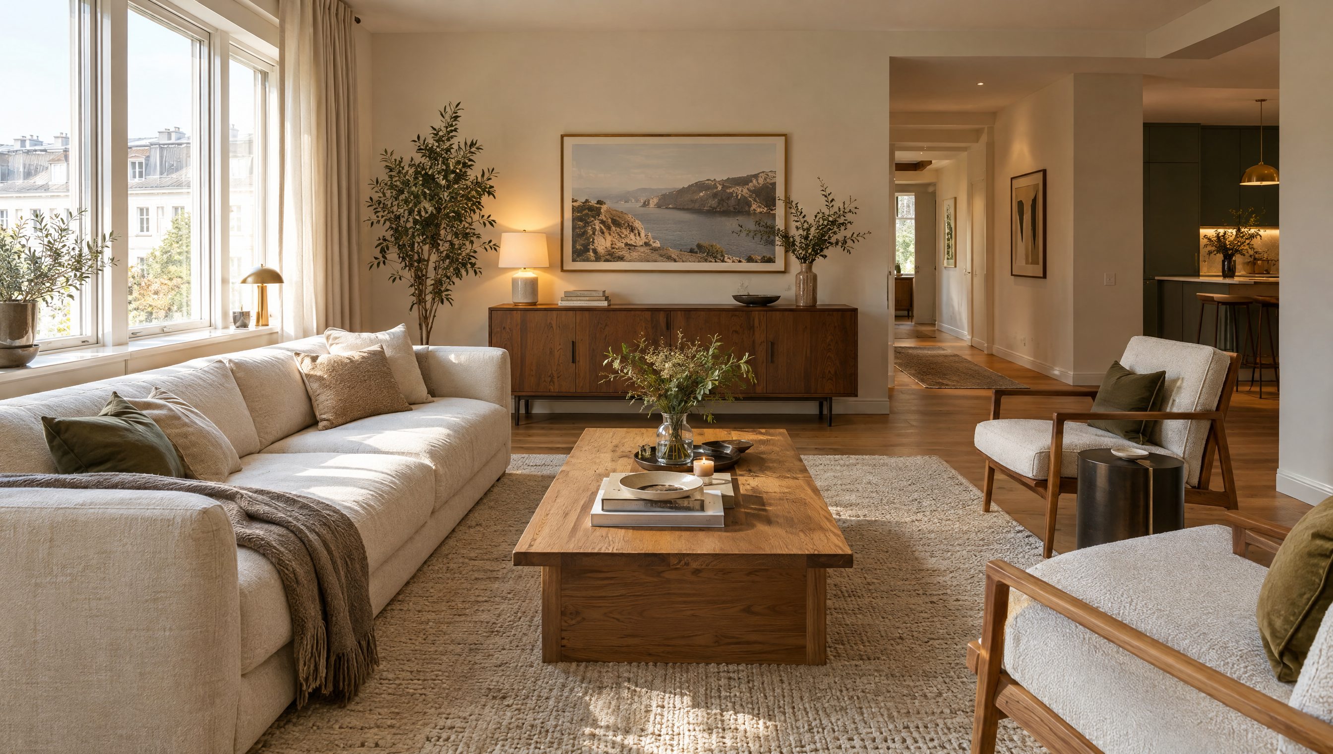 Aspect image of the finished home, with the closing discount on the furniture